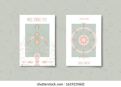 Set of mystical and mysterious illustrations in hand drawn style.  Minimalistic objects made in the style.  boho style signs and symbols. outer space, moon, sun system. vector.