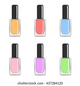 Set of nail polish
