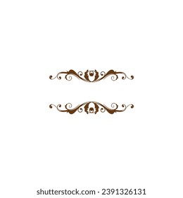 set of name tag ornaments in gold color golden