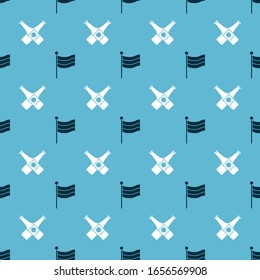 Set National Germany flag and Crossed beer bottle on seamless pattern. Vector