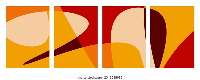 Set of native american abstract background. Creative concept for indigenous people day. Vector illustration