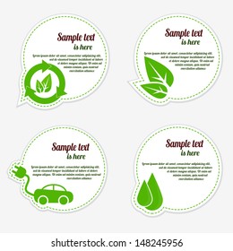 Set of Natural, Organic, Bio and Eco Labels