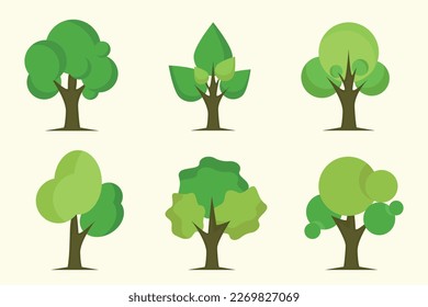 Diseño de Ilustración de Árbol Natural