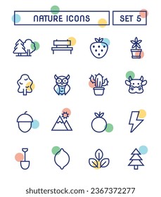 Set Of Nature And Environment Icons