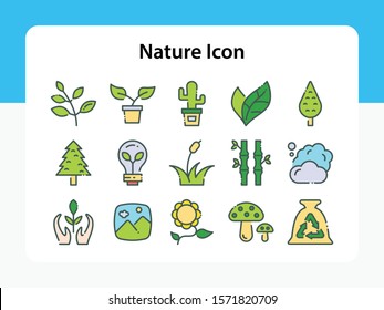Set of in nature icon