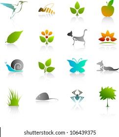 set of nature icons