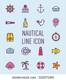 set of nautical icon