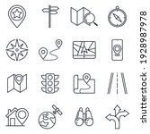 Set of Navigation icon. location, GPS elements pack symbol template for graphic and web design collection logo vector illustration