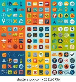 Set of navigation icons