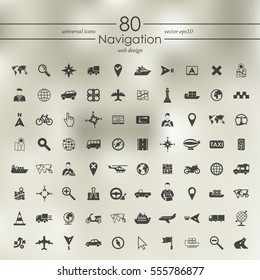 Set of navigation icons