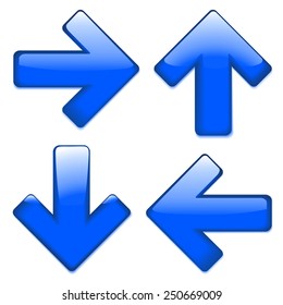 	Set of navy-blue buttons for web. Vector.