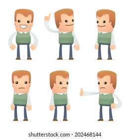 Set Of Neighbor Character In Different Interactive  Poses