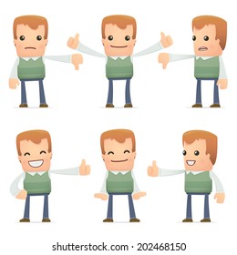 set of neighbor character in different interactive  poses
