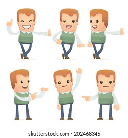 set of neighbor character in different interactive  poses