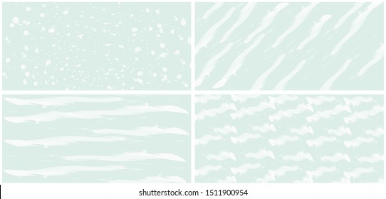 Set neo mint turquoise abstract background trend color 2020 geometric vector banner design. Color creative 3d universe with lines, dots