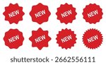 Set of new arrival tag icon set.  tag icon set . eps 10