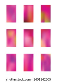 Set of new backgrounds patterns. Illustration, wallpaper. Liquid hi-res and fresh. Magenta color. Colorful new pattern.