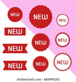 Set of New Icons. Vector Illustration. 