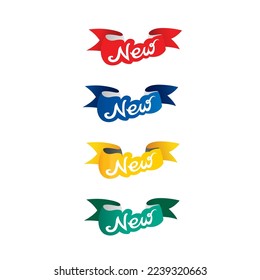 Set of new label design. Vector illustration