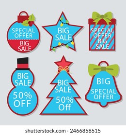 Set of new stickers, sale tags and labels. Shopping stickers and badges for merchandise and promotion, special offer, new collection, discount etc. Red stickers for web banners with transparent shadow