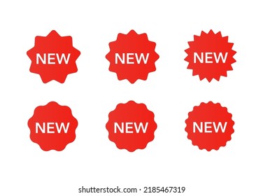 A set of new stickers. Vector illustration