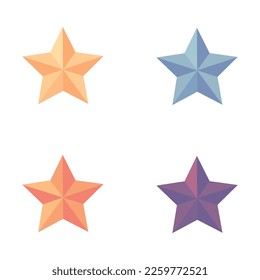 Set of new style black vector star isolated on white. Vector symbols star isolated on white background. Star icons. Twinkling stars. Sparkles, shining. 