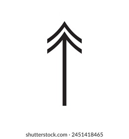 Set of new style black vector arrows isolated on white. Arrow vector icon design eps 10