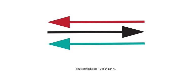 Conjunto de flechas de Vector negro de nuevo estilo aislado en blanco. Diseño de ícono de Vector de flecha eps 10