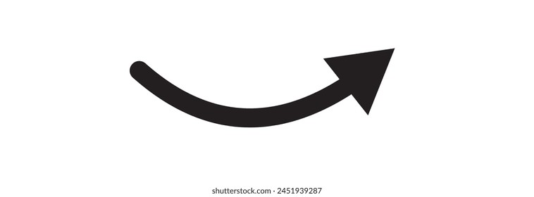 Conjunto de flechas de Vector negro de nuevo estilo aislado en blanco. Diseño de ícono de Vector de flecha eps 10