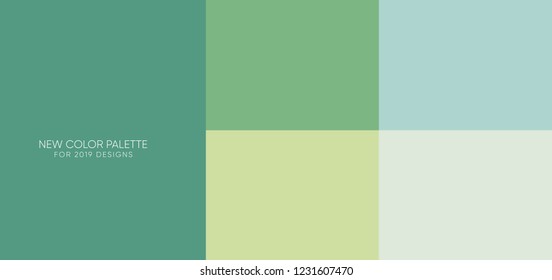 set of new trendy flat pantone color palette guide in 2019.  for any project designs - web and graphic designs, mobile application, background 6