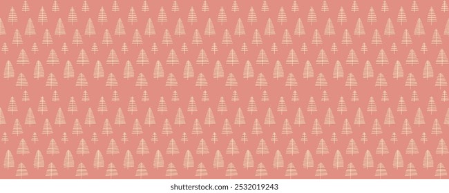 Conjunto de Año Nuevo, patrones de Navidades con abetos. Estampado de invierno noruego escandinavo simple. Ilustración gráfica minimalista. Patrón de espiga rayada con copos de nieve, bolas de nieve.