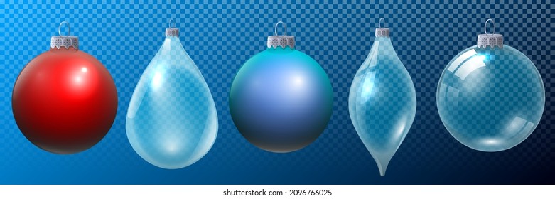 set of new year different christmas tree toys