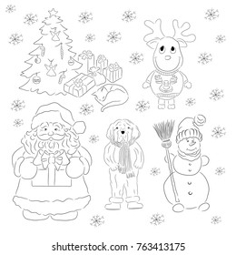  set of new year elements