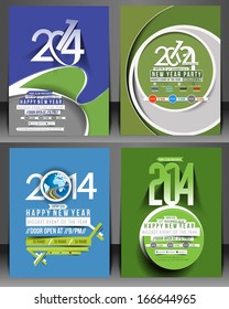 Set Of New Year Party Flyer & Poster Cover Template 