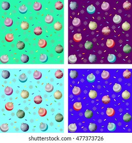 set of New Year's textures