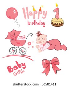 A set of newborn (for girl)