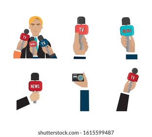 set of news information icons vector illustration design