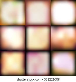 Set of Nice Washed Beige Mesh Gradient    - vector illustration