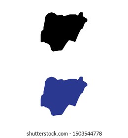 a set of Nigeria map icons