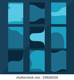 Set of nine abstract backgrounds for advertising, posters, banners