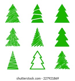 72,931 Abstract Christmas Tree Vector Set Stock Vectors, Images ...