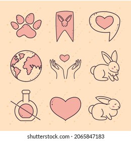 set of nine cruelty free items