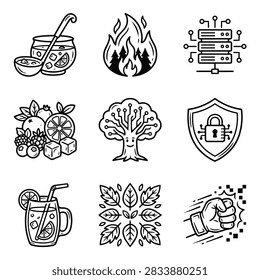 A set nine distinct