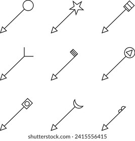 Satz von neun geometrischen Pfeilen