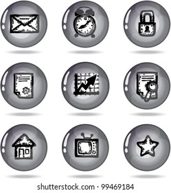 set of the nine icon for site