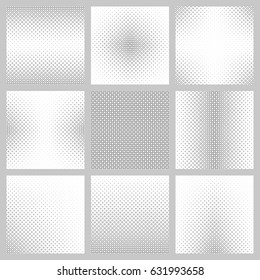 Set of nine rounded square pattern designs
