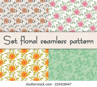 Set Of Nine Textured Natural Seamless Patterns Backgrounds