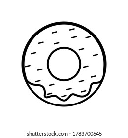 Set of nine vector donuts icons isolated eps