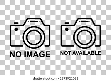 Set of No image vector symbol, missing available icon. No gallery for this moment placeholder .