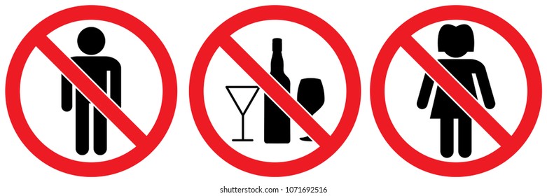 No Men Allowed Images, Stock Photos & Vectors | Shutterstock